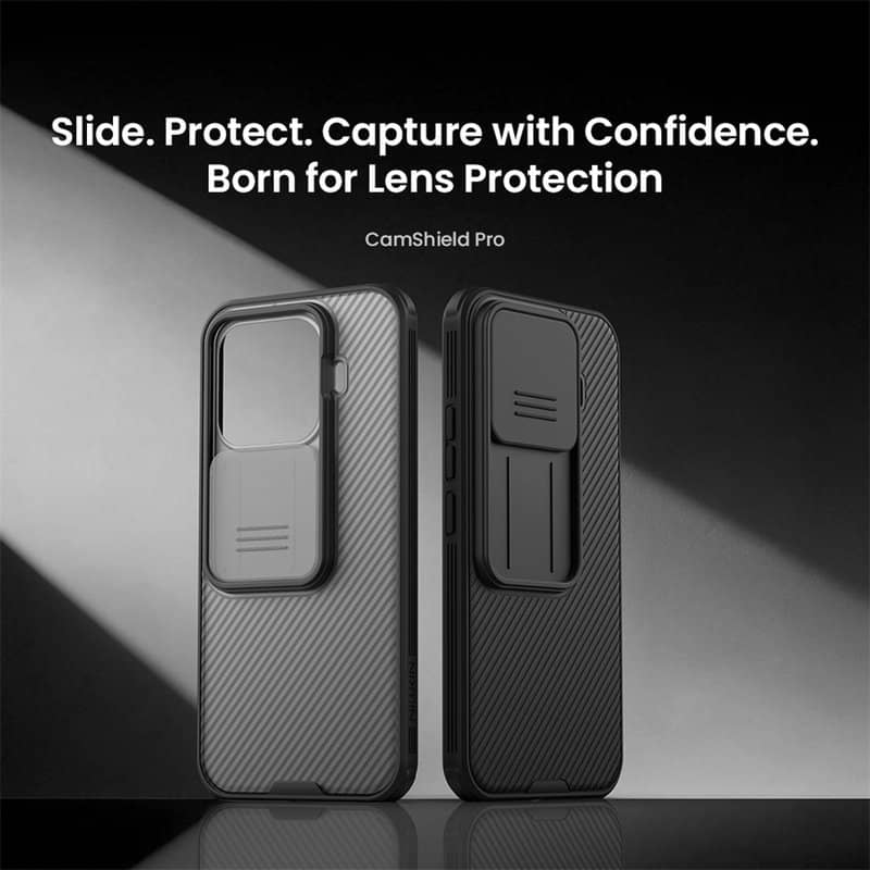 Калъф с Плъзгач за Камера за Xiaomi 17T, Nillkin Camshield Pro Series Case, Черен (7)
