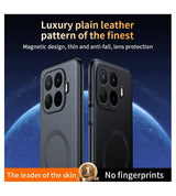 Magsafe калъф за Xiaomi 17T, GKK Leather Case, Черен (3)