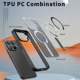 Magsafe Калъф за Xiaomi 17T Pro, GKK Kickstand Magnetic Vent Case, Черен (5)