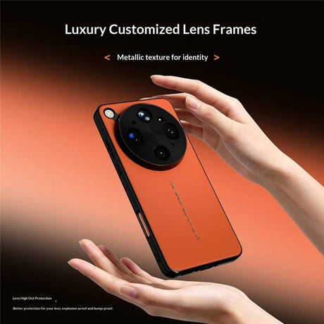 Magsafe Kалъф за Oppo Find X9 Ultra, GKK Leather Texture Case, Бял (5)