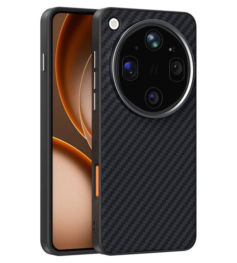Magsafe Калъф за Oppo Find X9 Ultra, GKK Carbon Desigh Case, Черен
