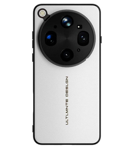 Magsafe Kалъф за Oppo Find X9 Ultra, GKK Leather Texture Case, Бял