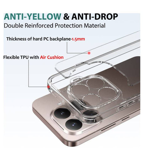 Калъф за Xiaomi 17T, GKK Hybrid Clear Case, Прозрачен (12)
