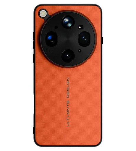 Magsafe Kалъф за Oppo Find X9 Ultra, GKK Leather Texture Case, Оранжев