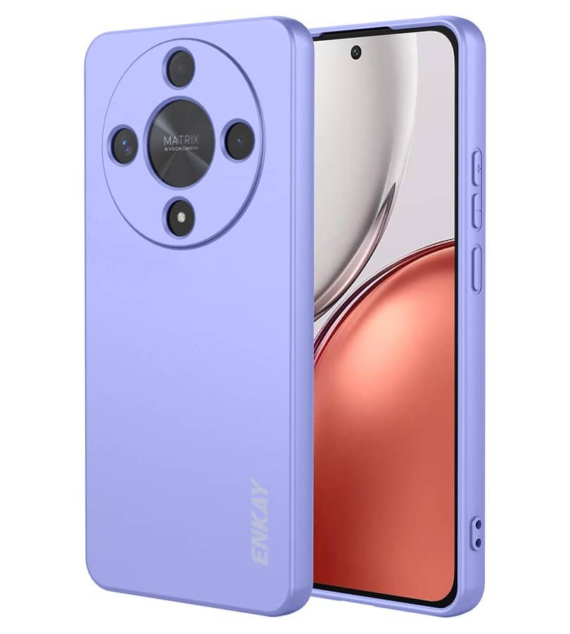 Силиконов Калъф за Honor Magic 8 Lite, Silicone Soft Case, Лилав