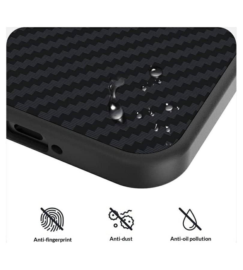 Magsafe Калъф за Honor Magic 8 Pro, Carbon Desigh Case, Черен (4)