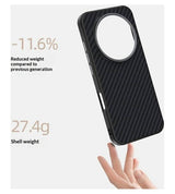 Magsafe Калъф за Honor Magic 8 Pro, Carbon Desigh Case, Черен (3)