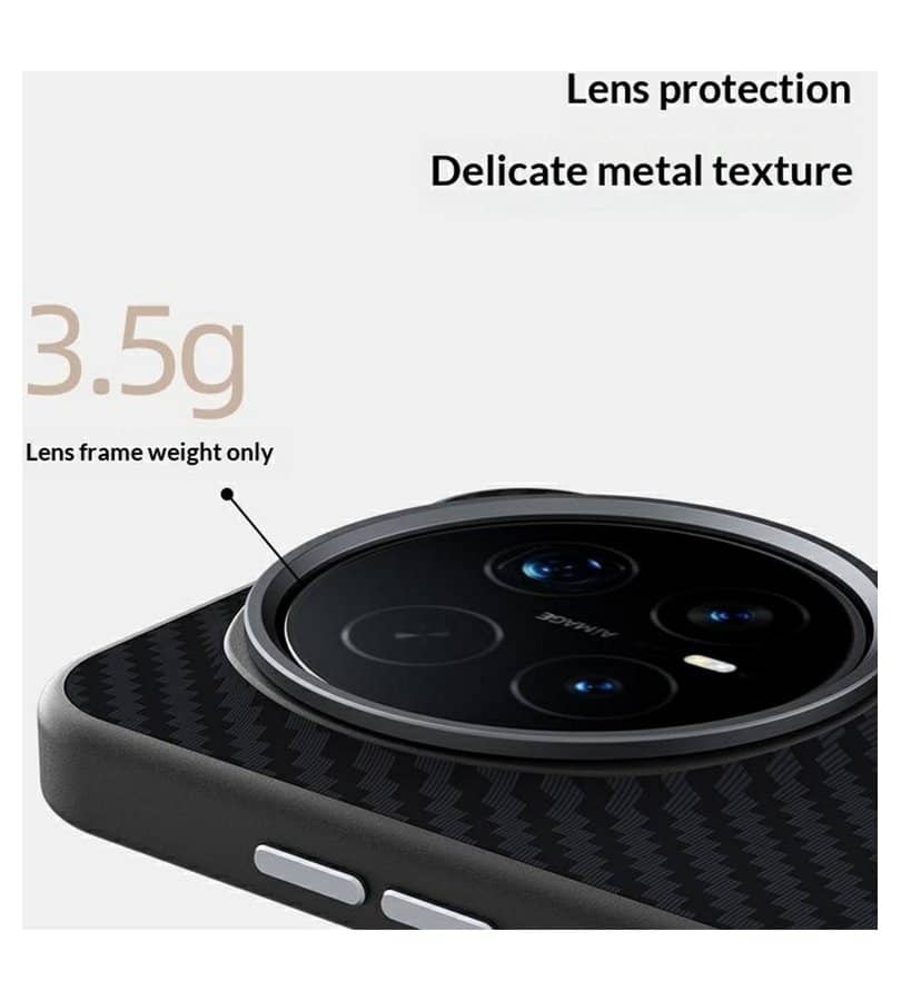 Magsafe Калъф за Honor Magic 8 Pro, Carbon Desigh Case, Черен (6)