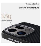 Magsafe калъф за Oppo Find X9, GKK Carbon Desigh Case, Черен (7)