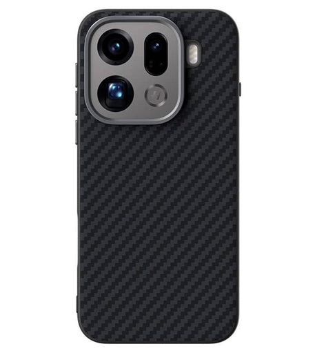 Magsafe Kалъф за Oppo Find X9 Pro, GKK Carbon Desigh Case, Черен (2)