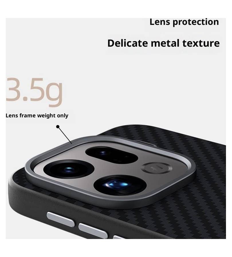 Magsafe Kалъф за Oppo Find X9 Pro, GKK Carbon Desigh Case, Черен (8)