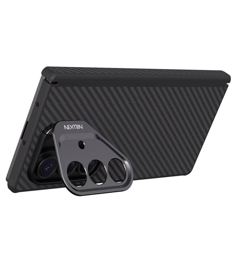 Magsafe Калъф за Samsung Z Fold 7, Nillkin Aramid Fiber CarboProp Case, Черен (13)