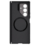 Magsafe Калъф за Samsung Z Fold 7, Nillkin Aramid Fiber CarboProp Case, Черен (15)