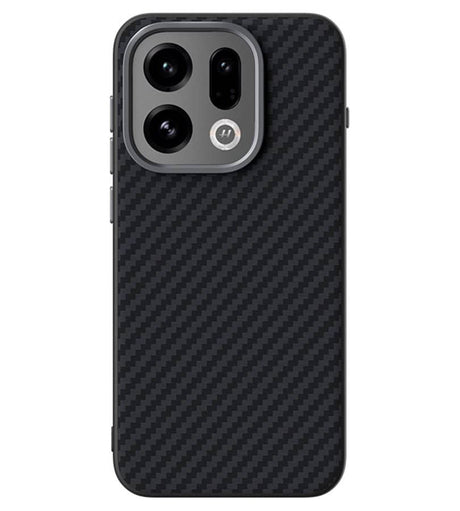 Magsafe калъф за Oppo Find X9, GKK Carbon Desigh Case, Черен (2)