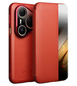 Активен Калъф за Huawei Pura 80 Pro, Qialino Smart Book Case, Червен (7)