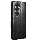 Кожен Калъф за Samsung Z Fold 7, Qialino Book Case, Черен (13)