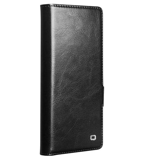 Кожен Калъф за Samsung Z Fold 7, Qialino Book Case, Черен (12)