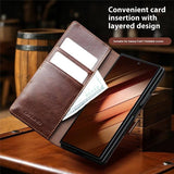 Кожен Калъф за Samsung Z Fold 7, Qialino Book Case, Черен (9)