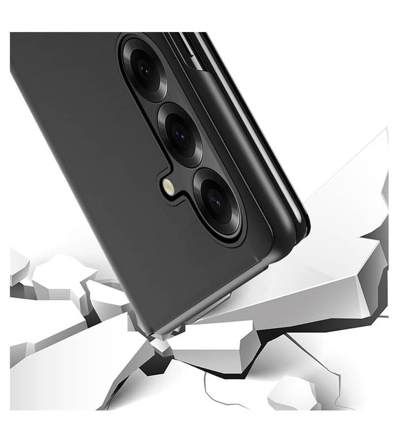 Кожен Калъф с Поставка за Samsung Z Fold 7, GKK Leather Case, Розов (15)