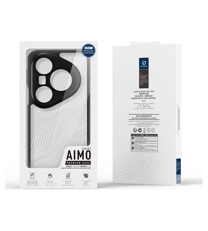 Елегантен Калъф за Huawei Pura 80 Pro, Dux Ducis Aimo Case, Черен (16)