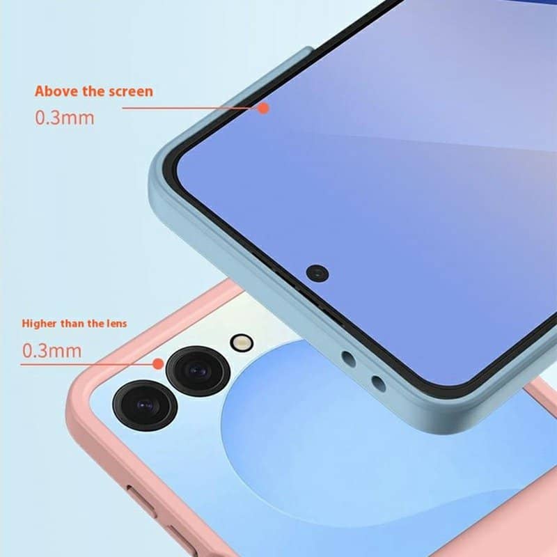 Калъф с Предпазител за Samsung Galaxy Z Flip 7, Skin-Touch Hinge Case, Лилав (10)