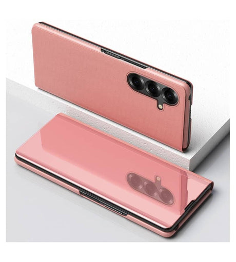 Кожен Калъф с Поставка за Samsung Z Fold 7, GKK Leather Case, Розов (11)