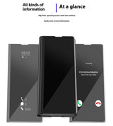 Кожен Калъф с Поставка за Samsung Z Fold 7, GKK Leather Case, Черен (13)