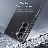 Кожен Калъф за Samsung Z Fold 7, Dux Ducis Bril Case, Черен (20)