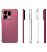 Противоударен Силиконов Калъф за Oppo Find X9, GKK Crystal Armor Case, Прозрачен (5)