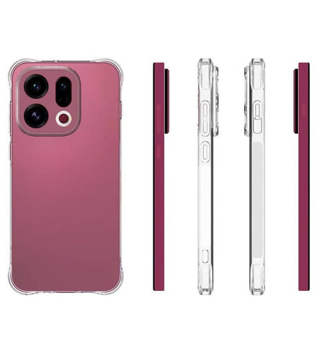 Противоударен Силиконов Калъф за Oppo Find X9, GKK Crystal Armor Case, Прозрачен (5)