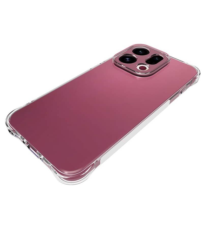 Противоударен Силиконов Калъф за Oppo Find X9, GKK Crystal Armor Case, Прозрачен (2)