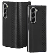 Кожен Калъф за Samsung Z Fold 7, Dux Ducis Bril Case, Черен (14)
