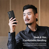 Кожен Калъф за Samsung Z Fold 7, Dux Ducis Bril Case, Черен (16)
