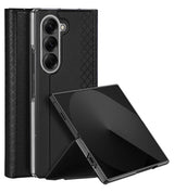 Кожен Калъф за Samsung Z Fold 7, Dux Ducis Bril Case, Черен (11)