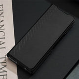 Кожен Калъф за Samsung Z Fold 7, Dux Ducis Bril Case, Черен (12)