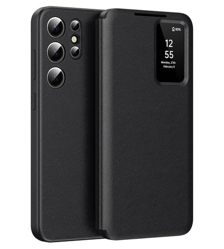 Активен Калъф за Samsung S23 Ultra, Smart Wallet Book Case, Черен (9)