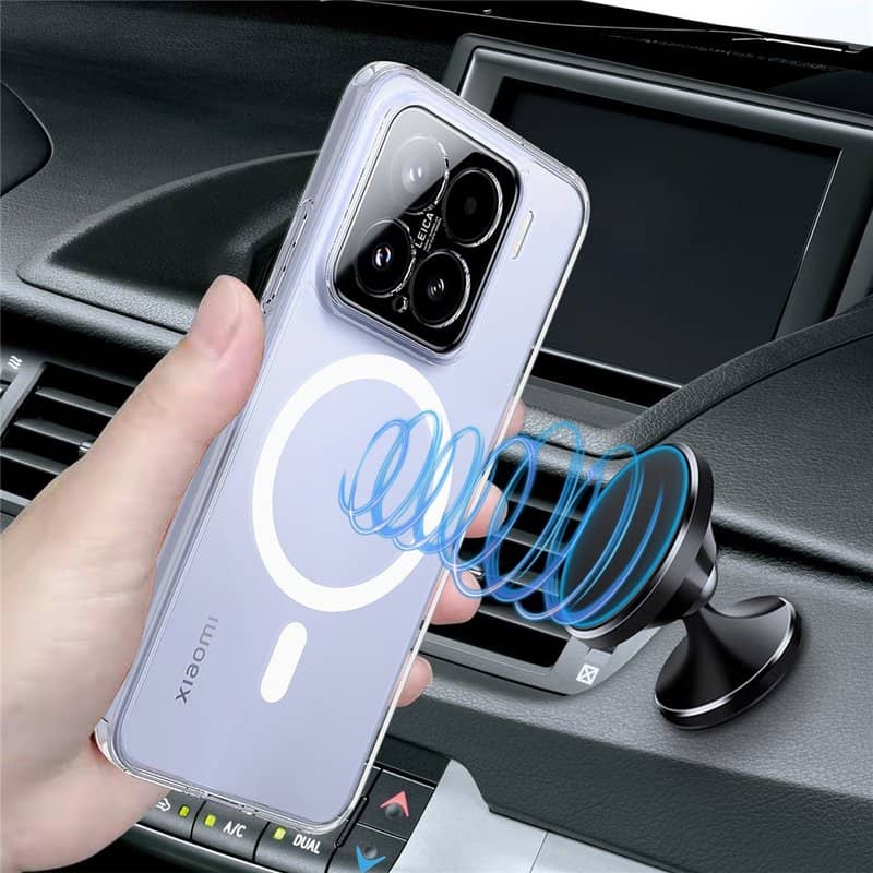 Magsafe Калъф за Xiaomi 15, Magnetic Acrylic Clear Case, Прозрачен (13)