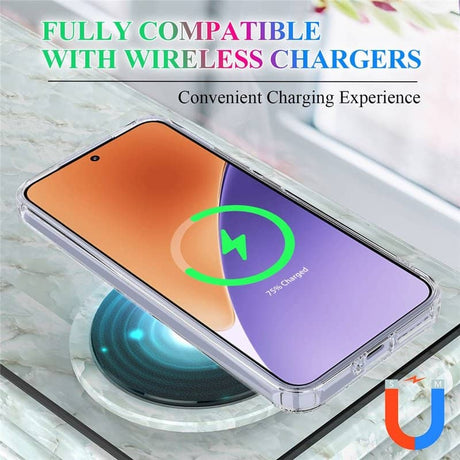 Magsafe Калъф за Xiaomi 15, Magnetic Acrylic Clear Case, Прозрачен (12)