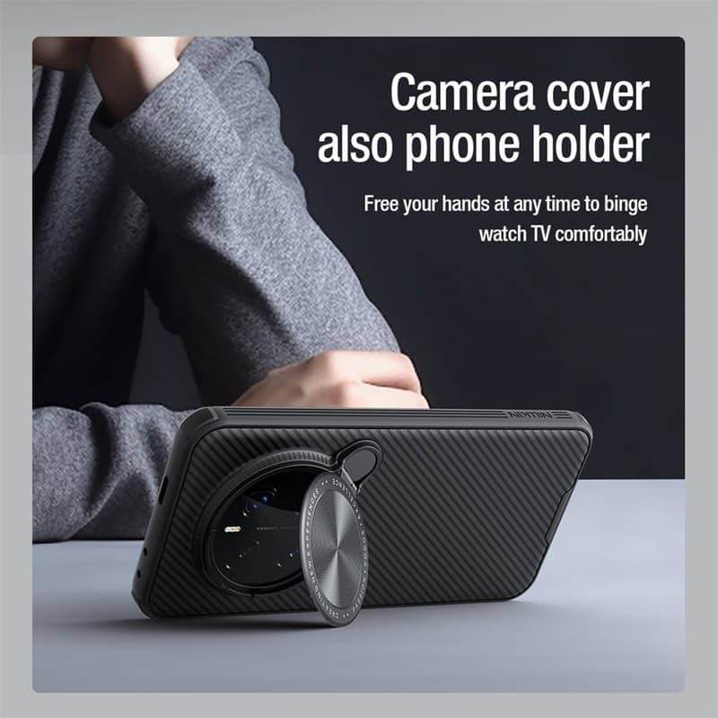 Magsafe Калъф за Honor Magic 7 Pro, Nillkin CamShield Prop Case, Черен (21)