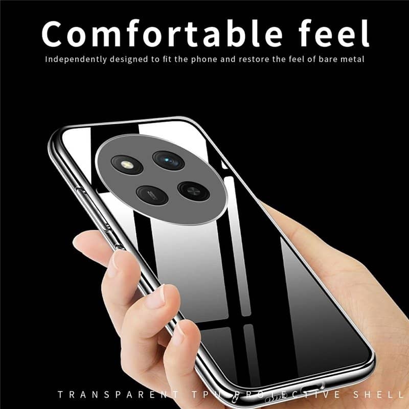 Силиконов Калъф за Honor Magic 7 Lite, Slim Transperant Case, Прозрачен (19)