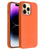 Magsafe Калъф за iPhone 14 Pro, Qialino Leather Case, Оранжев