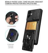 Калъф с Предпазител за Камера и Стойка за Samsung A06, Kickstand Pro Case, Черен (12)