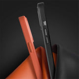 Magsafe Калъф за iPhone 14 Pro, Qialino Leather Case, Син (5)