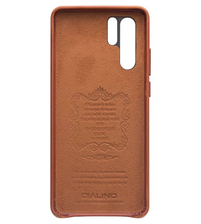 Кожен Калъф за Huawei P30 Pro, Qialino Leather Case, Кафяв (3)