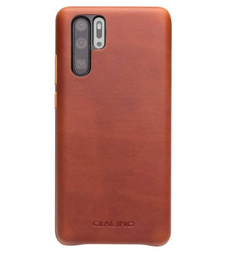 Кожен Калъф за Huawei P30 Pro, Qialino Leather Case, Кафяв (5)