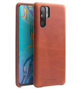 Кожен Калъф за Huawei P30 Pro, Qialino Leather Case, Кафяв