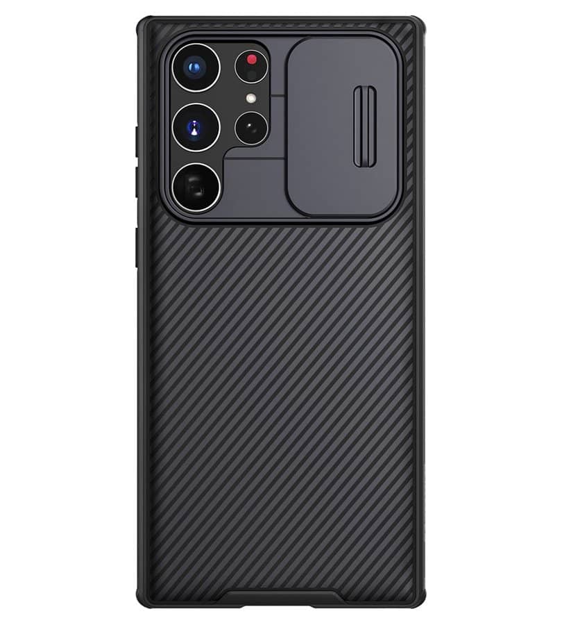 Калъф с Плъзгач за Камера за Samsung S22 Ultra, Nillkin CamShield Case, Черен (5)