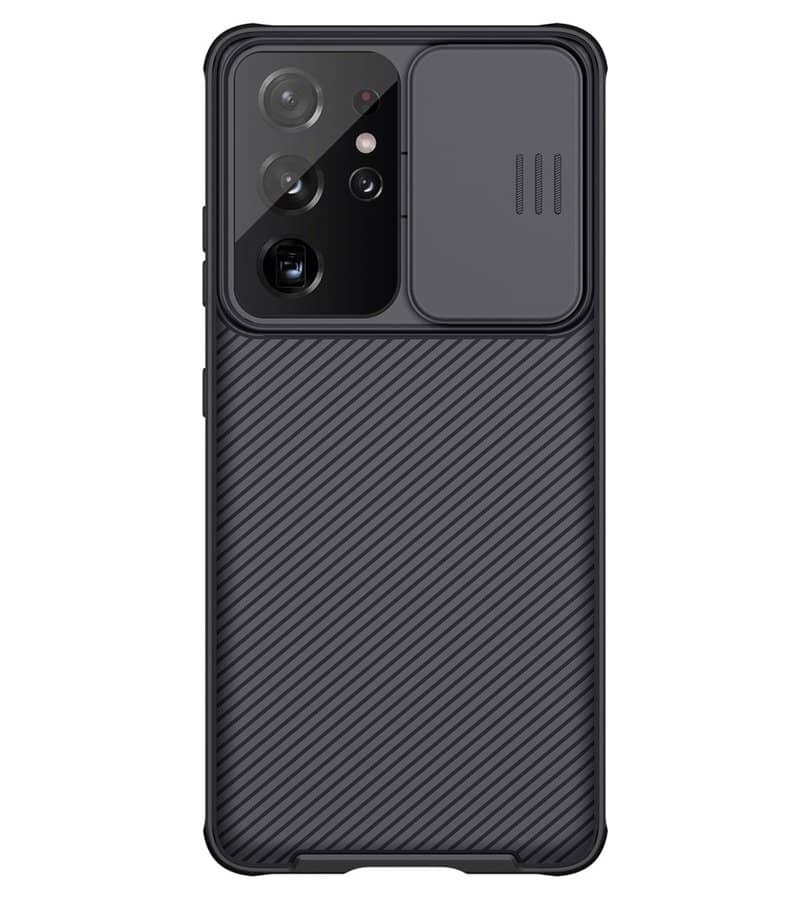 Калъф с Плъзгач за Камера за Samsung S21 Ultra, Nillkin CamShield Case, Черен (6)