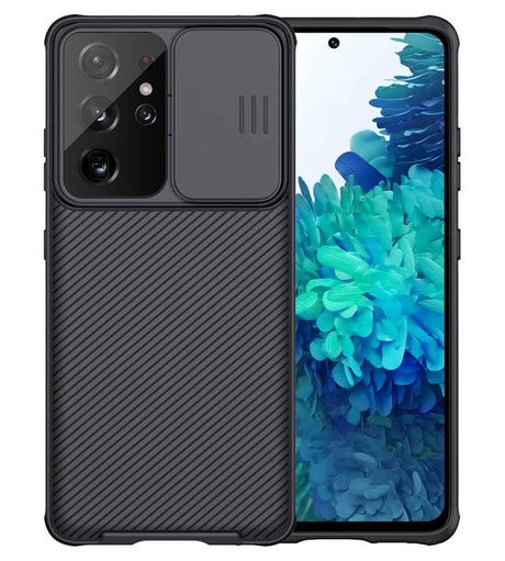 Калъф с Плъзгач за Камера за Samsung S21 Ultra, Nillkin CamShield Case, Черен (5)