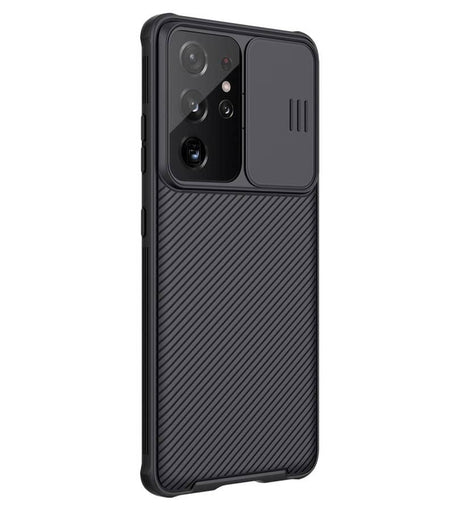 Калъф с Плъзгач за Камера за Samsung S21 Ultra, Nillkin CamShield Case, Черен (10)